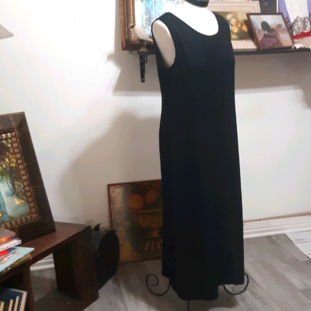 Womens Sleeveless Black Dress Plus Sz Sarah ELIZABETH goth witch halter macabre